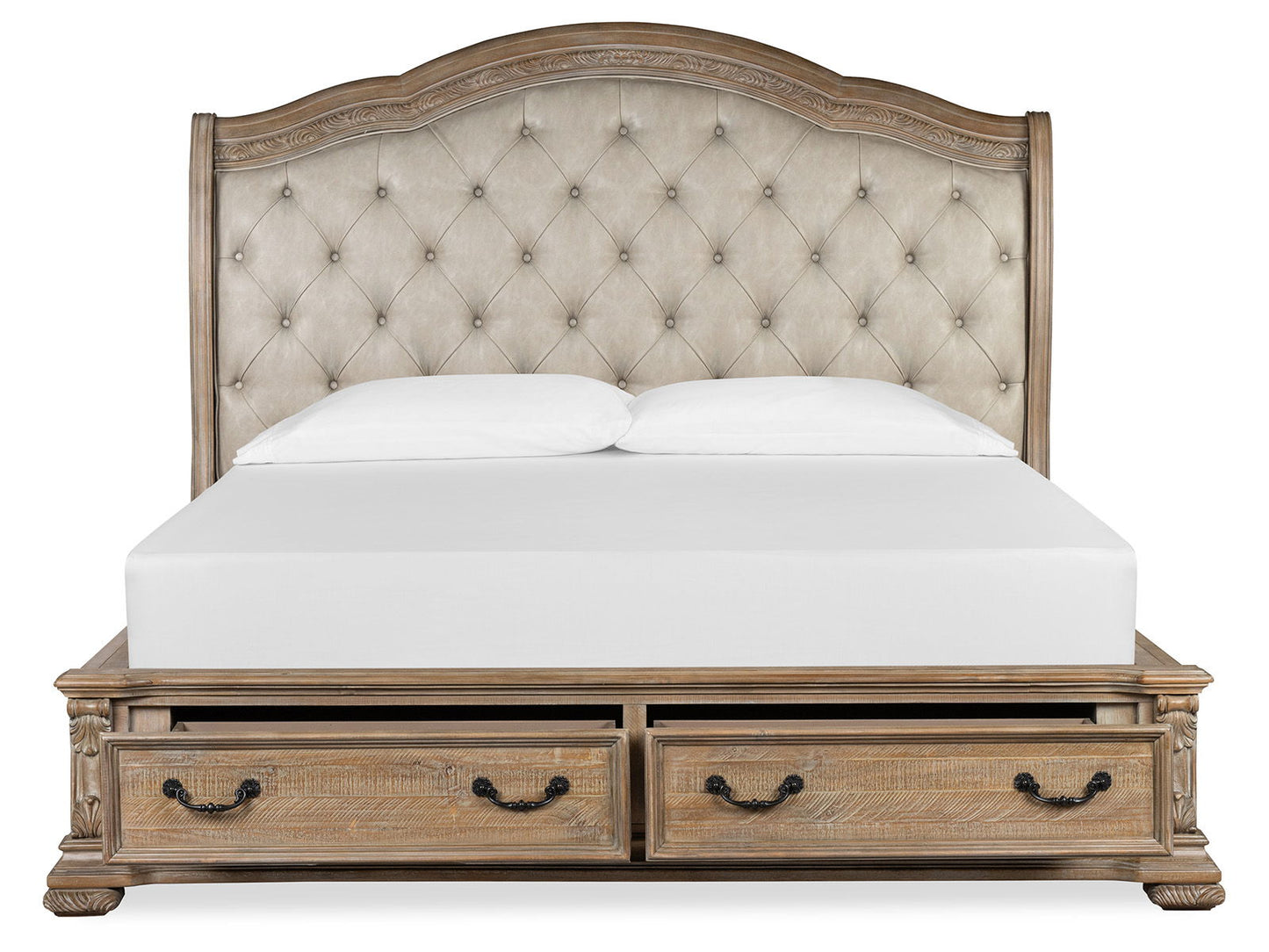 Marisol - Upholstered Sleigh Storage Bed