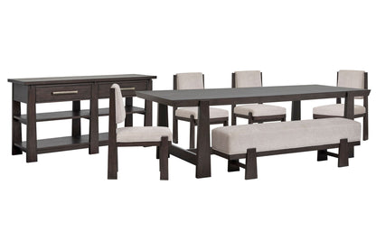 Tauren - Trestle Dining Table Set