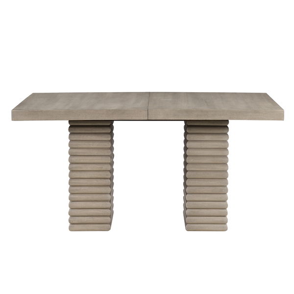 Lily - Dining Table With 18" Leaf - Greige