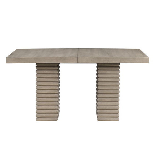 Lily - Dining Table With 18" Leaf - Greige