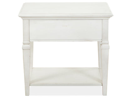 Newport - Rectangular End Table - Alabaster