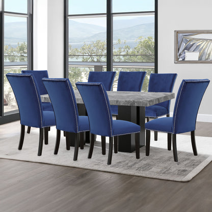 Camila - Rectangular Dining Set - Gray Top