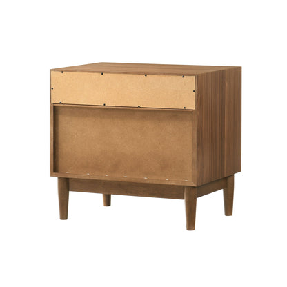 Artemio - 2 Drawer Wooden Nightstand With Shelf