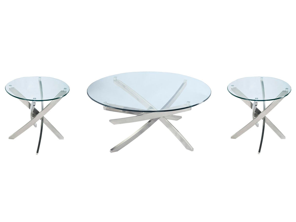 Zila - Round Cocktail Table Set