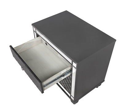 Refino - Nightstand - Dark Gunmetal