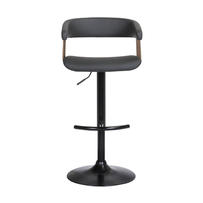Calista - Adjustable Bar Stool - Black / Golden Bronze
