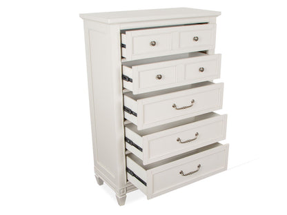 Willowbrook - Drawer Chest - Egg Shell White With Slight Rub Through