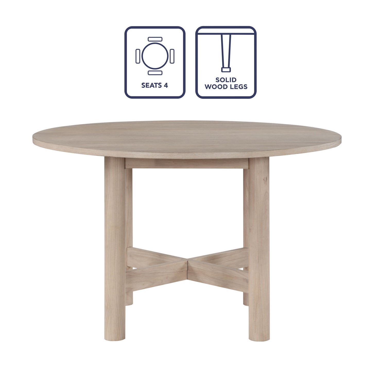 Gabby - Round Dining Table - Light Brown