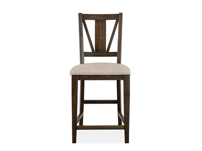 Westley Falls - Counter Chair With Upholstered Seat (Set of 2) - Graphite