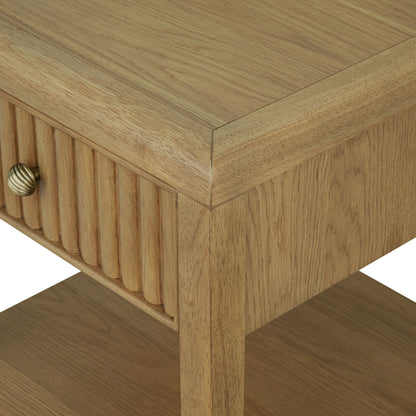 Reed - Chairside Table - Driftwood Oak