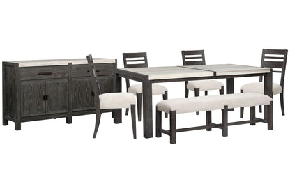Plum Creek - 7 Piece Rectangular Dining Table Set