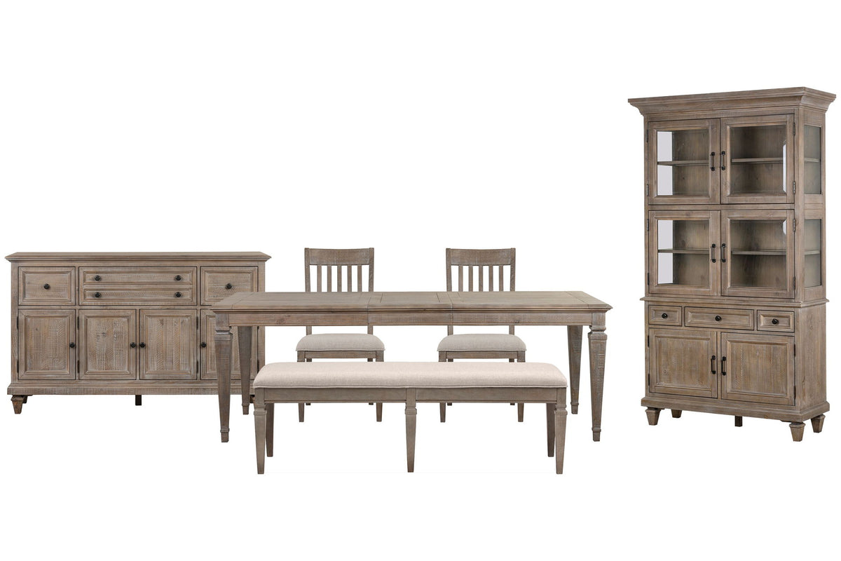 Lancaster - 6 Piece Extendable Rectangular Dining Table Set