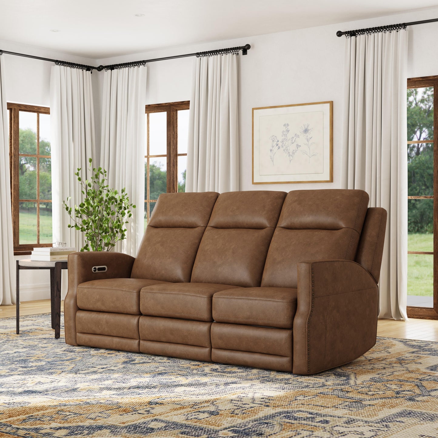 Maxwell - Power Reclining Sofa With Power Headrests And Lumbar