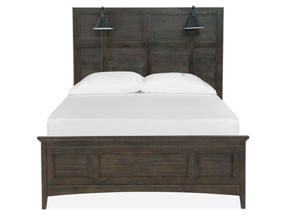 Westley Falls - Complete Lamp Panel Bed With Regular Rails