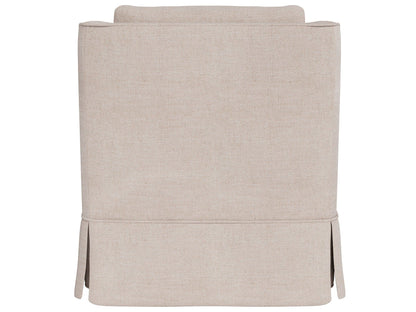 Henri - Skirted Swivel Chair, Special Order - Beige