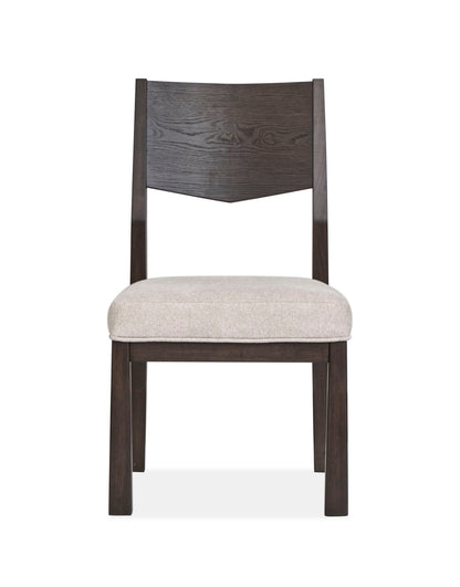 Tauren - Upholstered Side Chair With Solid Back (Set of 2) - Coffee Bean