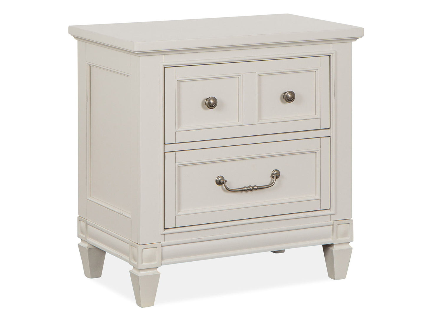 Willowbrook - Drawer Nightstand - Egg Shell White With Slight Rub Through