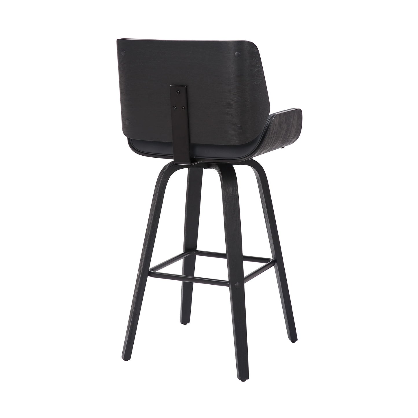 Tyler - 30" Bar Height Swivel Bar Stool With Black Frame