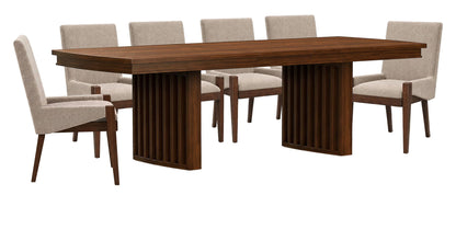 Reena - Extendable Trestle Dining Table Set