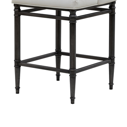 Marvin - Steel Frame Faux Leather Upholstered Counter Height Barstool