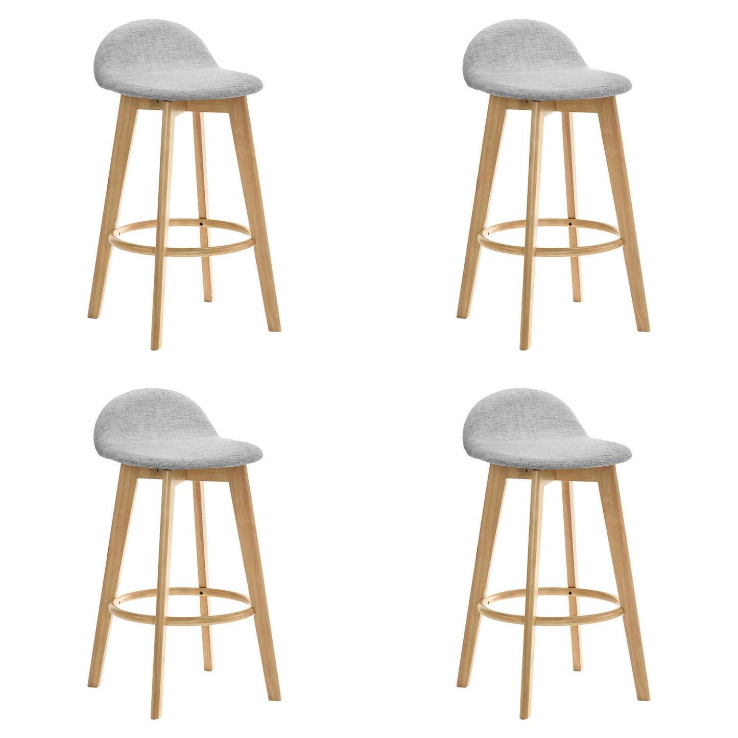 Vera - Upholstered Wood Counter Height Barstool