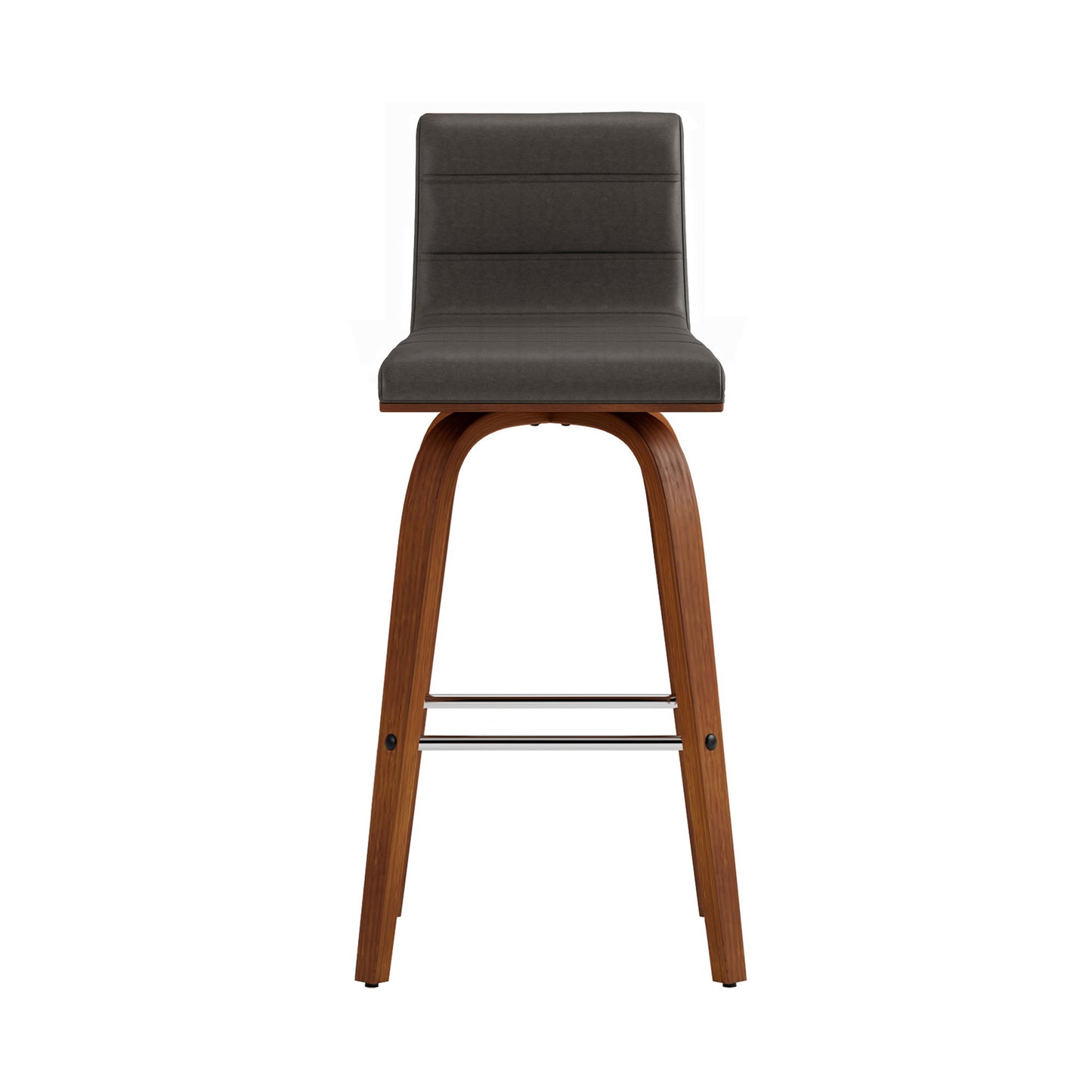 Vienna - 26" Swivel Counter Stool - Walnut Wood