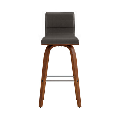 Vienna - 26" Swivel Counter Stool - Walnut Wood