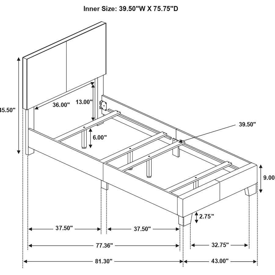 Dorian - Upholstered Panel Bed