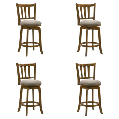 Wren - Modern Farmhouse Swivel Wood Counter Height Kitchen Bar Stool