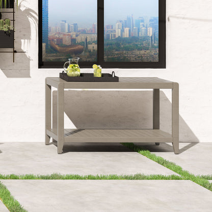 Sustain - Outdoor Sofa Table - Gray