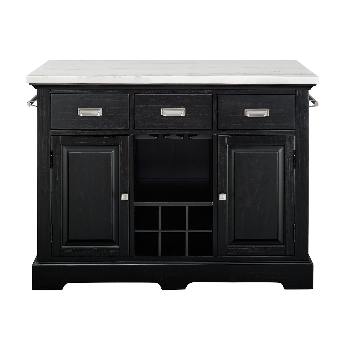 Aspen - Kitchen Island - Black