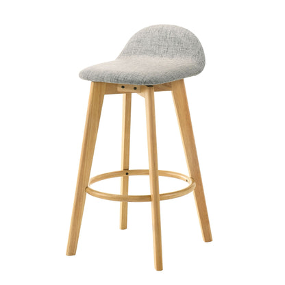 Vera - Upholstered Wood Counter Height Barstool