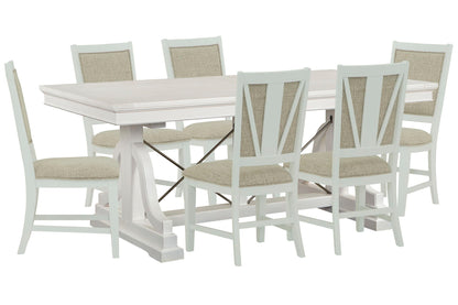 Heron Cove - Extendable Trestle Dining Table Set