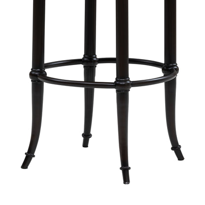 Luther - Commercial Grade Steel Frame Fabric Upholstered Swivel Bar Height Barstool