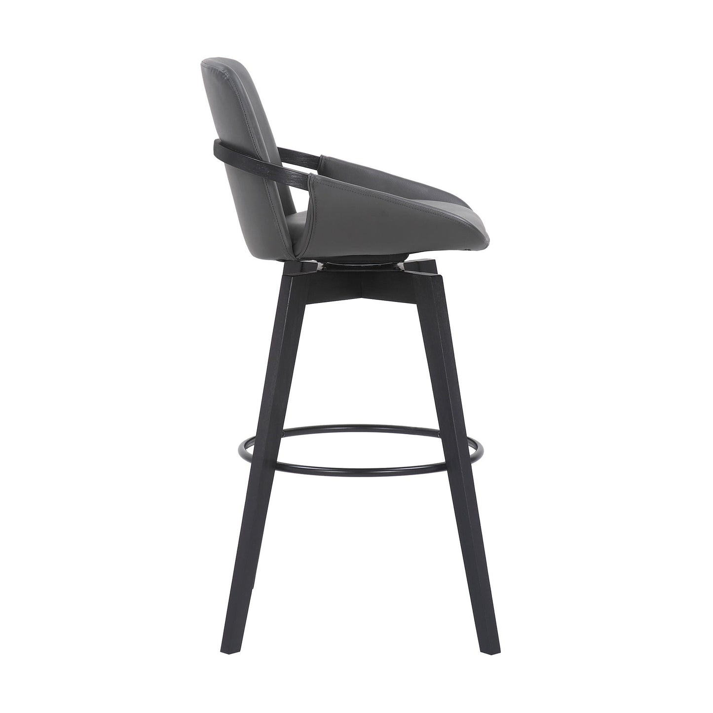 Baylor - Swivel Bar Stool With Black Frame