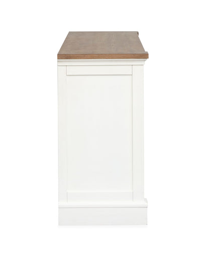 Kingston - Credenza - Whisper White And Cerused Nutmeg