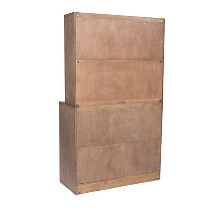 Modern - Craftsman Media Tower - Light Brown