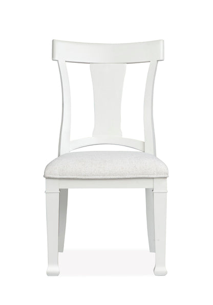 Kingston - Upholstered Side Chair (Set of 2) - Whisper White And Cerused Nutmeg