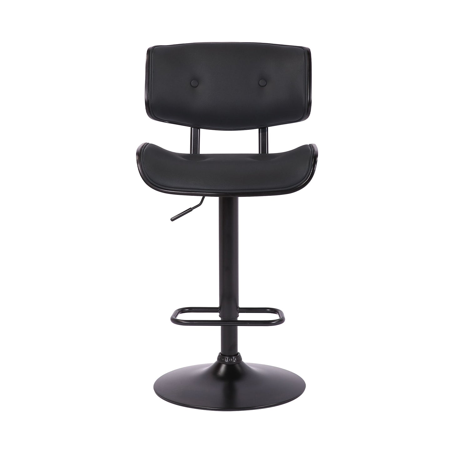 Brooklyn - Adjustable Swivel Bar Stool With Base - Black
