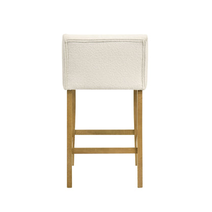 Fauna - Modern Transitional Wood Counter Height Kitchen Bar Stool