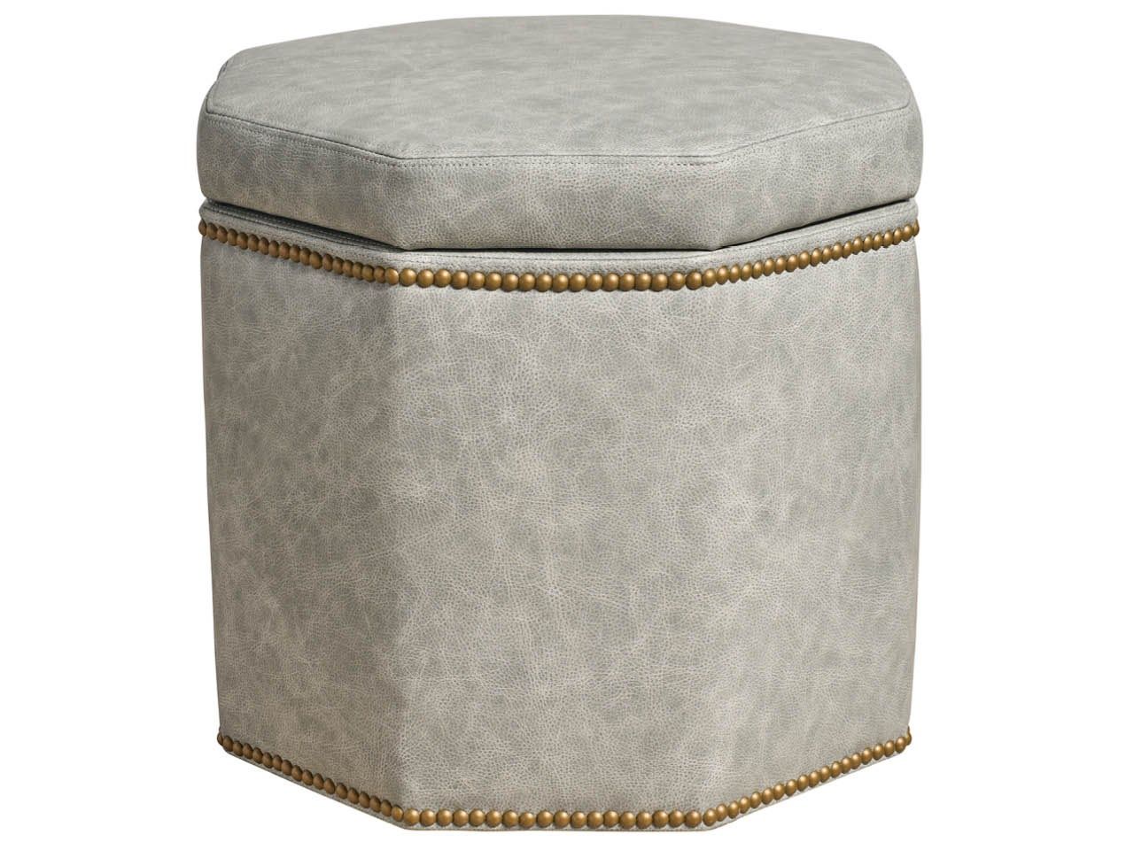 Conrad - Small Storage Ottoman, Special Order - Gray