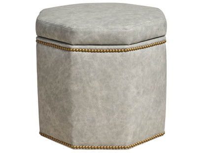 Conrad - Small Storage Ottoman, Special Order - Gray