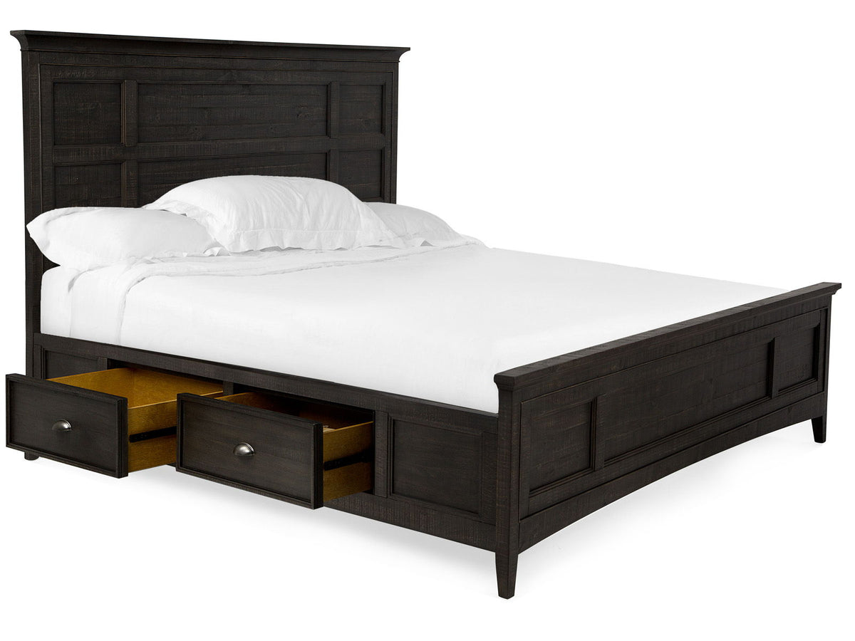 Westley Falls - Complete Panel Bed With Storage Rails