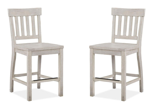 Bronwyn - Counter Chair (Set of 2) - Alabaster