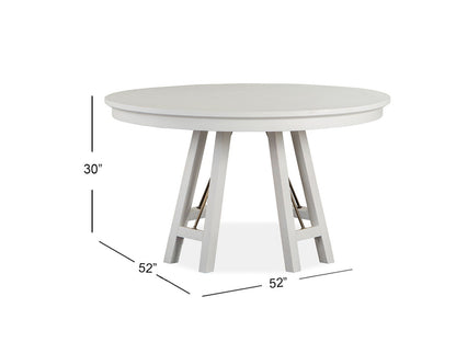 Heron Cove - Round Dining Table - Chalk White