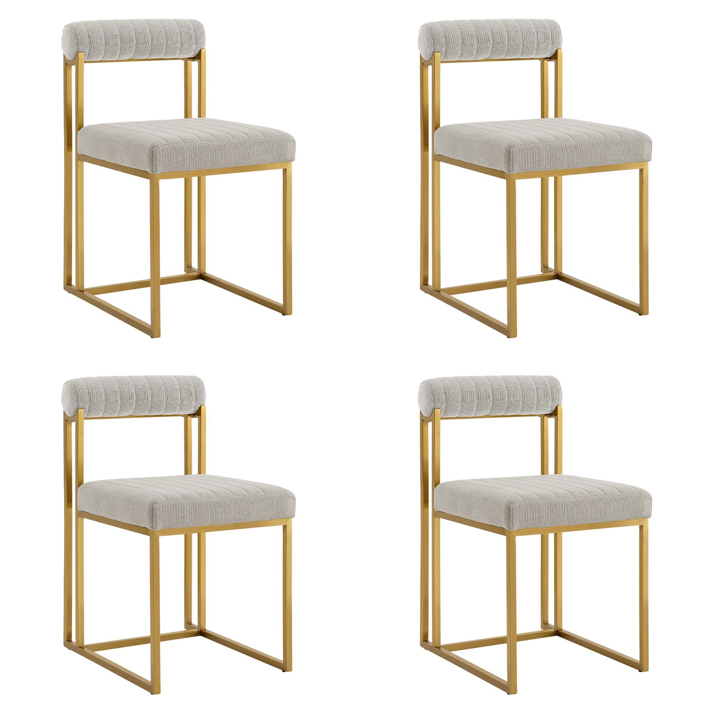 Anastasia - Dining Room Chair Set With Gold Frame