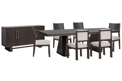 Tauren - 8 Piece Extendable Double Pedestal Dining Table Set