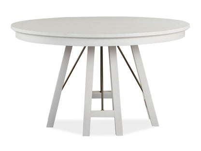 Heron Cove - Round Dining Table - Chalk White