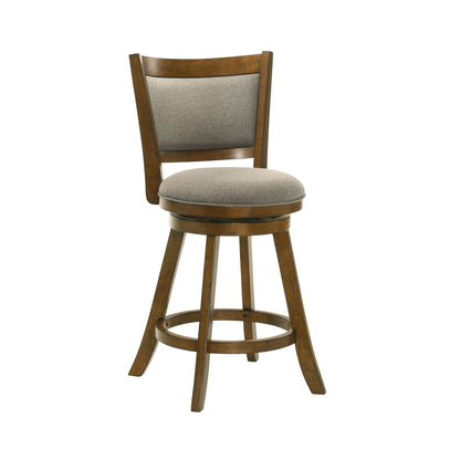 Aiden - Modern Farmhouse Swivel Wood Counter Height Kitchen Bar Stool