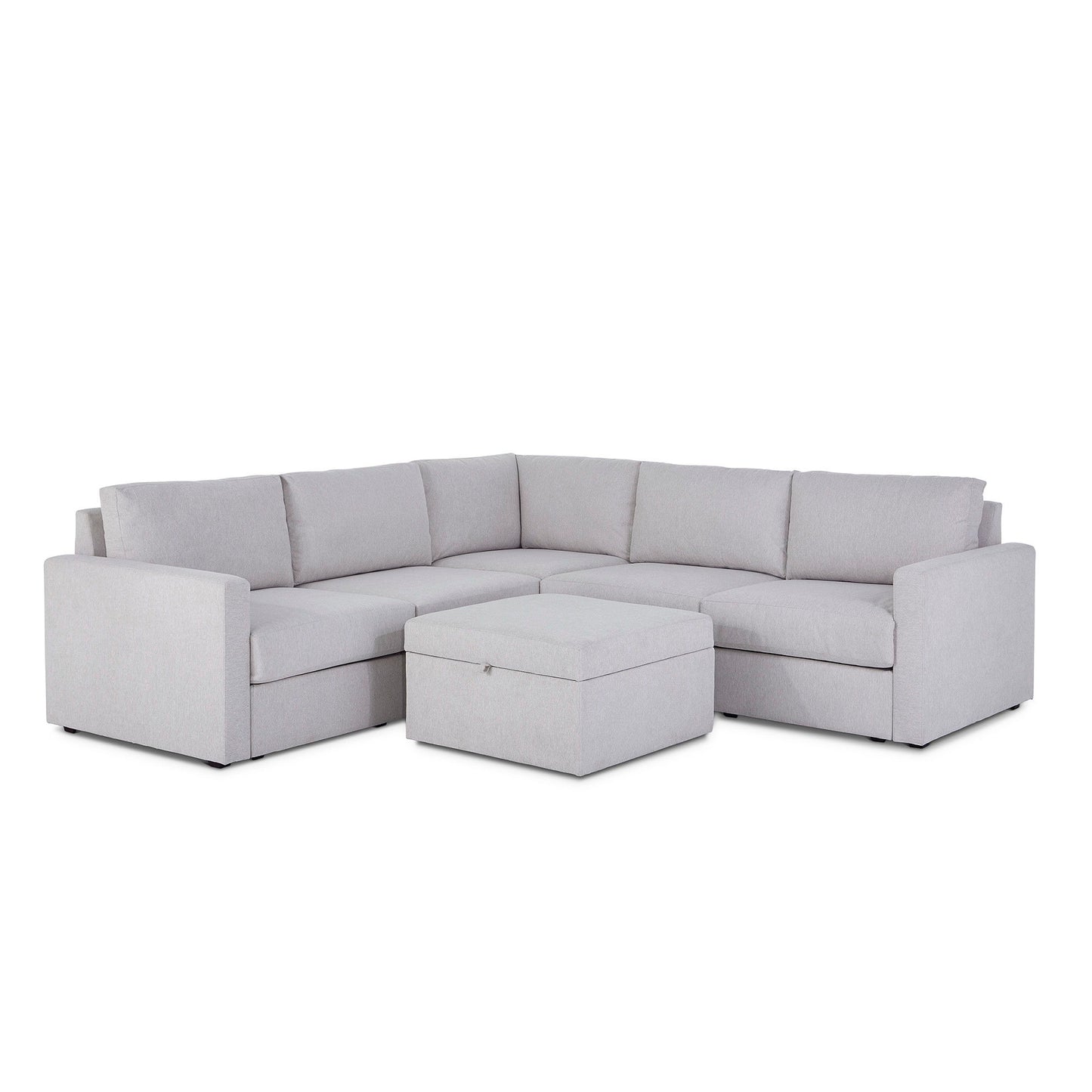 Flex - Sectional with Standard Arm and Storage Ottoman